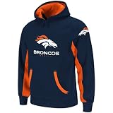 Reebok Denver Broncos Youth (8-20) Quarterback Jersey Hooded Sweatshirt Small