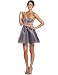 XOXO Juniors Strapless Party Dress, Silver, 3