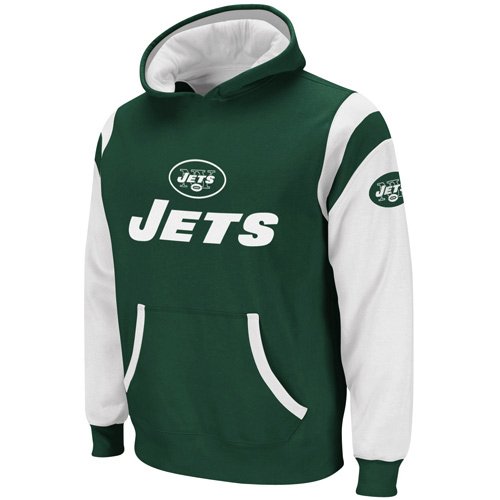 Reebok New York Jets Youth (8-20) Quarterback Jersey Hooded Sweatshirt Small