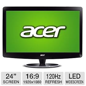 Acer HS244HQ bmii 24" Widescreen 3D LED Monitor: Electronics