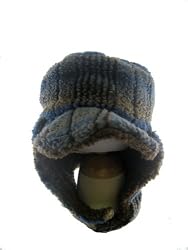 Corky Indigo Plaid Trapper Hat