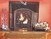 Home Climbing Ivy 3 Panel Fireplace Screen - Colonial Brown