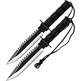 Set of 2 Whetstone Frontiersman Survival Knife & Kit, Black Picture