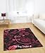 Read Infinite Damask Rug Black/Pink 120cm x 170cm Details Infinite Damask Rug Black/Pink 120cm x 170cm