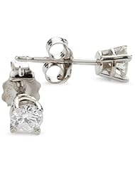 14k Gold, Round-Cut, Diamond Studs (1/3 cttw, I-J Color, I1-I2 Clarity)