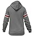 Women's Ohio State Buckeyes Athletic Hoodies Sporty Sweatshirts - Grey