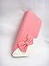 Wallet Bowknot Bow Girl Cute lovely Flip Pouch Cover Card Holder PU Leather Skin Case Cover for Alcatel ONE Touch Fierce 2 7040t PINK