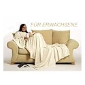 NEUHEIT: Luxus Kuscheldecke SNUG RUG DELUXE mit integrierten &Auml;rmeln f&uuml;r Erwachsene! SUPER FLAUSCHIG! IN CREME!