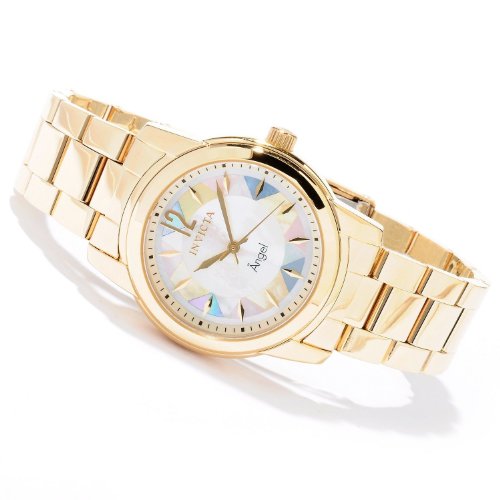 Invicta Women's Angel 12627 Mosaic Quartz Mother-of-pearl Stainless Steel Watch