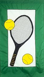 28" X 48" TENNIS APPLIQUE FLAG