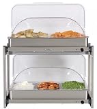 Review BroilKing MLB-25RT / BroilKing MLB-25RT Professional Multi-Level Buffet Server with Rolltop Lids