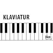 Klaviatur: Klaviertastatur von A'' (Kontra-Oktave) bis a'''' auf wei�em Stabilkarton