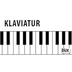 Klaviatur: Klaviertastatur von A'' (Kontra-Oktave) bis a'''' auf wei�em Stabilkarton