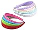 HipGirl Girls/Women Grosgrain Ribbon or Satin Fabric Wrapped Headbands (Ship From USA-9pc 1