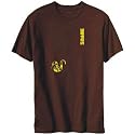 T-Shirt Mens Brown " Snake - Silhouette " Zodiacs