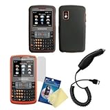 Black Silicone Case / Skin / Cover, LCD Screen Guard / Protector & Car Char ....