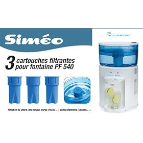SIMEO PF540C filtering cartridge (pack of 3) For waterfountain Sim�o PF540