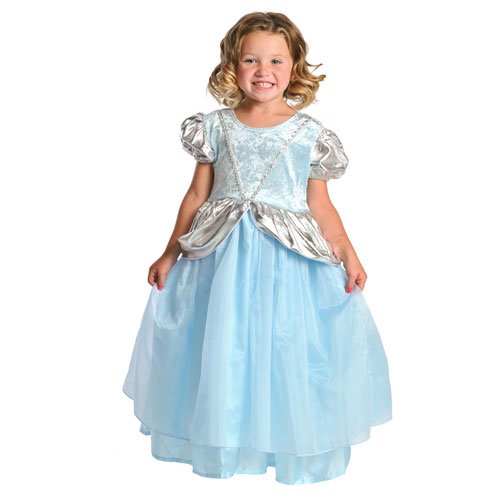 Little Adventures Deluxe Cinderella Princess Dress Up Costume - Large Size 6B001LEM0AW 