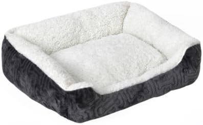 Sofantex Micromink Sherpa Lined Pet Bed, 22-Inch, Gray