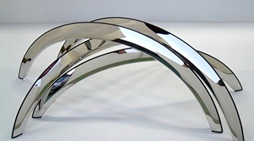 QMI 231908 Stainless Steel Mirror Finish 2 Inch Wide 1/2 Arch Installation Requires Drilling and Screws