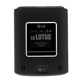 Solid Black Rubberized Snap-On Hard Crystal Cover Case for Sprint LG Lotus  ....