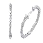10k White Gold Diamond Hoop Earrings (1/4 cttw, J Color, I2-I3 Clarity)