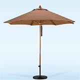 Wood Pole Umbrella - Sunbrella AAA - Pulley Lift System
