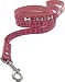 Kakadu Pet Park Avenue Leather Rhinestone Dog Lead, 1/2" x 47", Pink