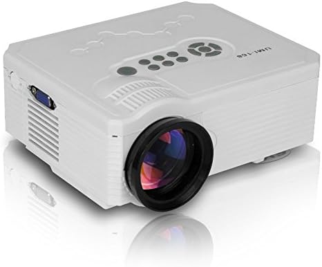 Yunsheng Multimedia Mini Led Projector 500 Lumens Portable Home Theatre Projector Non with Bracket (White)