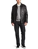 IMAGE OF Marc New York By Andrew Marc Men's Carter 27.5-Inch Lamb Open Bottom Jacket, Black, Large