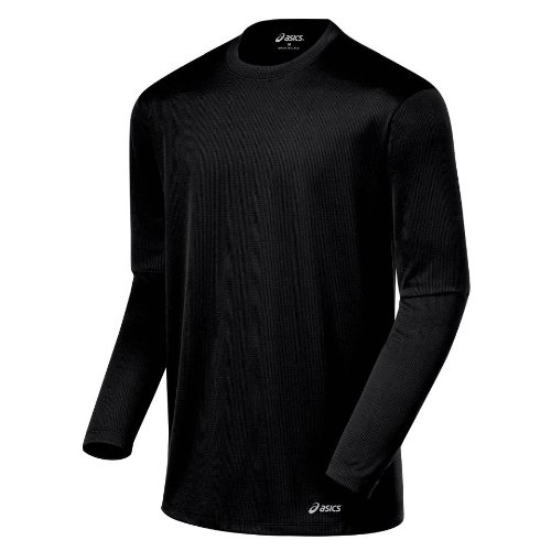 ASICS Men's Core Long Sleeve Shirt, Black, Medium