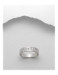 CZ Ring In 92.5 Sterling Silver