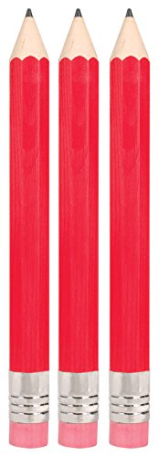 Giant Pencil - 3 Pack Really Big Pencil - RED