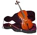 Merano 4/4 Full Size Solid Wood Ebony Fitted Flamed Cello with Hard Case,Bag and Bow+2 Sets of Strings+Cello Stand+Music Stand+Metro Tuner+Rosin+Mute