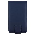 GTMax Permium Durable Leather Flip Carrying Case - Dark Blue for Apple iPod touch 8GB 32GB 64G 3rd 3G Generation NEWEST MODEL