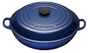 Le Creuset Cast Iron Shallow Casserole, Cobalt Blue, 30 cm