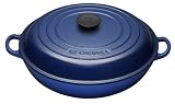 Le Creuset Enameled Cast-Iron 3-1/2-Quart Buffet Casserole, Cobalt Blue