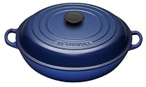 Le Creuset Cast Iron Shallow Casserole, Cobalt Blue, 30 cm