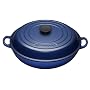 Le Creuset Cast Iron Shallow Casserole, Cobalt Blue, 30 cm