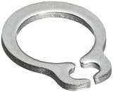 Metric Tapered Section Plain DIN 1.4122 Stainless Steel Axially Assembled External Retaining Ring, 7 mm Shaft Diameter, 0.80 mm Thick (Pack of 5)
