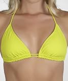 Hurley - One and Only Double String Triangle Bikini Top, Lime
