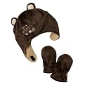 Infant Boys' Classic Pooh Head & Hand Set - Brown 12M-18M
