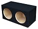 Absolute USA DSS12 Dual 12-Inch, 3/4-Inch MDF Sealed Subwoofer Enclosure with Absolute USA Logo