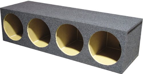 Q Power QCM104 10" 4-Hole Empty Car Subwoofer Box On Sale