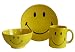 Waechtersbach Smiley 3-Piece Set, Set includes  Mug, Soup Bowl and Side Plate, Yellow