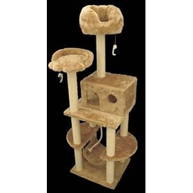 Cat Tree 76F Cat Furniture Tree House Condo Scratcher