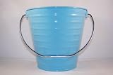 Craft Metal Bucket Centerpiece Party Container Blue