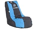 Ace Bayou, 94658, Officially licensed Nascar Carl Edwards video bean bag chair, Signature on Headrest, Black with Blue, Six Cubic Feet