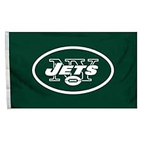 NFL New York Jets Logo Flag with Grommets, 3 x 5-Foot
