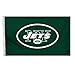 Fremont Die NFL New York Jets 3' x 5' Flag with Grommets, 3 x 5-Foot, Logo